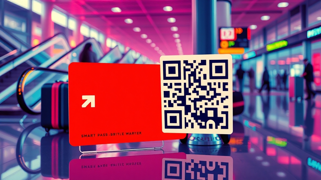 탑승권 등록 및 출국 절차 (popart 스타일)