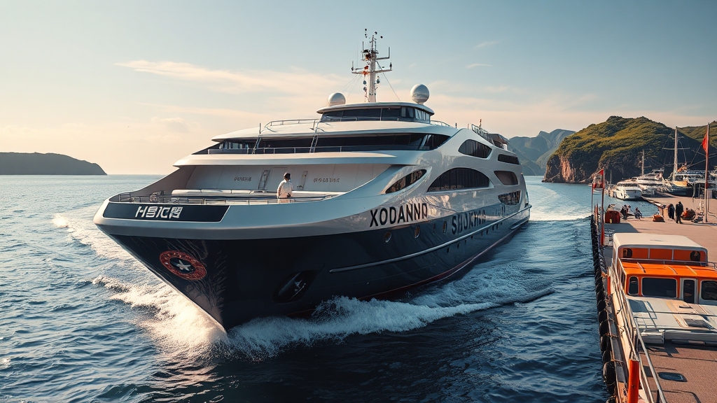 흑산도 배편 정보 (realistic 스타일)