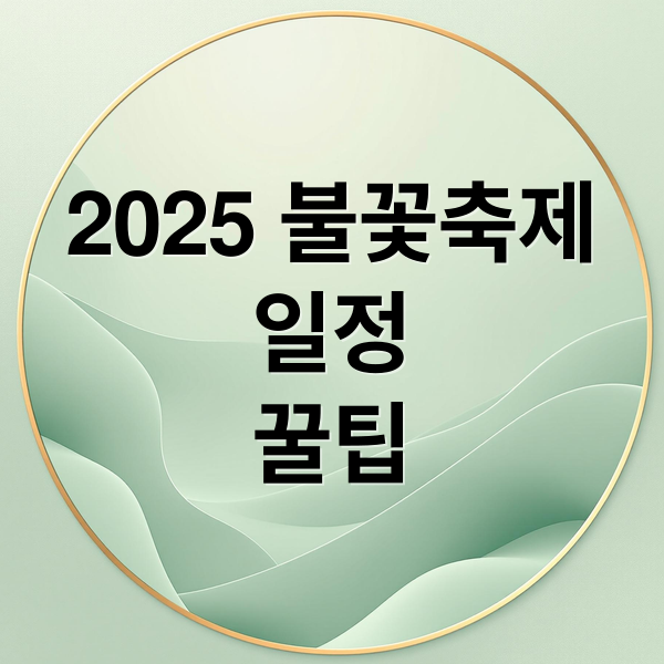 2025 불꽃축제
일정
꿀팁 (여의도 불꽃축제 2025)