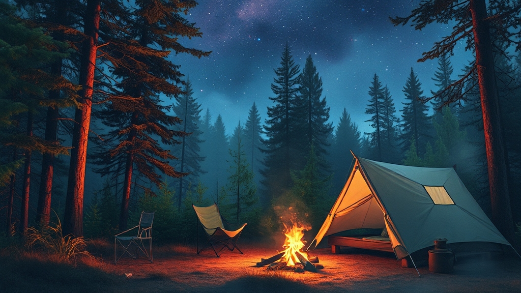 캠핑 후기 & 꿀팁 대방출 (watercolor 스타일)