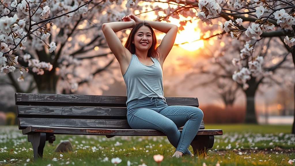 가벼운 운동, 활력 충전! (realistic 스타일)