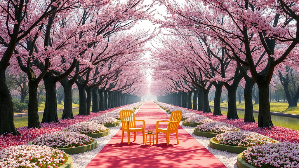 매화꽃 만개한 진주 매화숲, 놓치지 말아야 할 포토 스팟 (realistic 스타일)