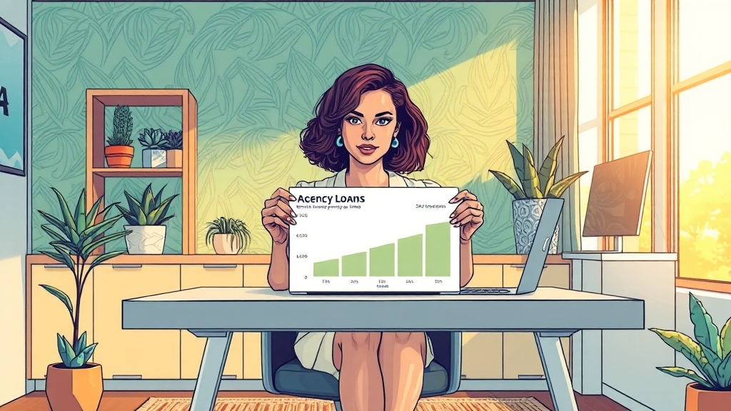 정책자금 대출, 무엇이 좋을까? (illustration 스타일)