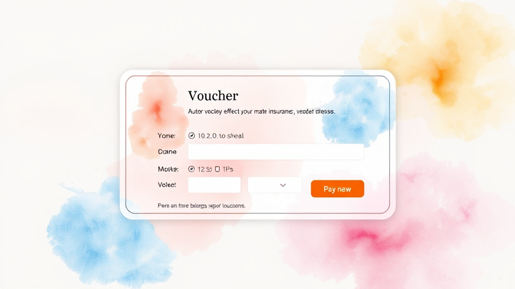 자동이체 설정 가이드 (watercolor 스타일)