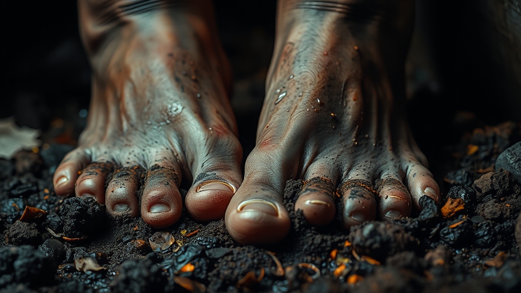 진균 감염 원인 및 위험 요인 (realistic 스타일)