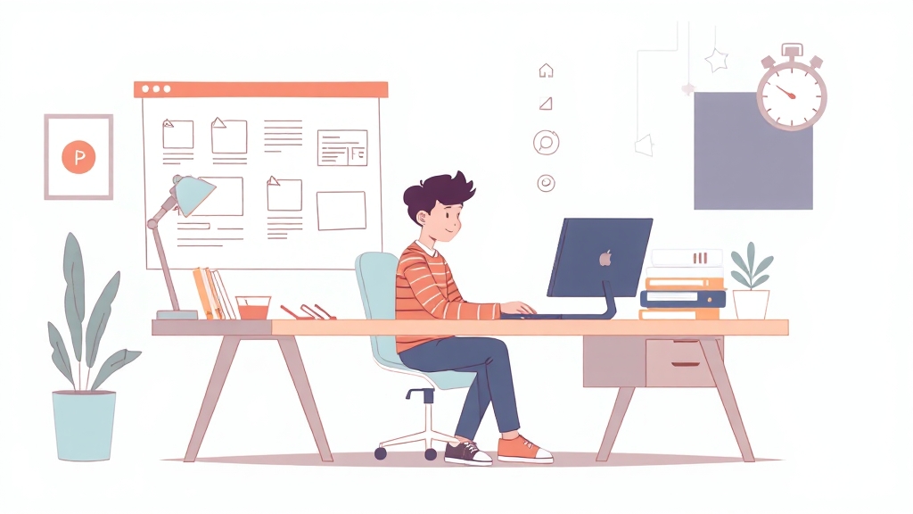 MS 오피스 웹앱 사용 시 유의사항 (illustration 스타일)