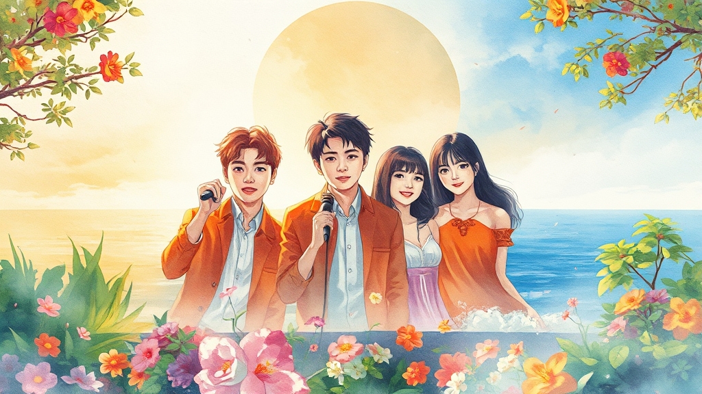 출연진 & 특별 공연 라인업 (watercolor 스타일)