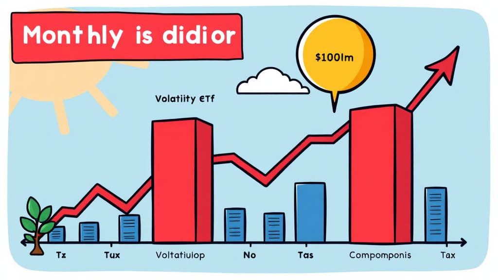 월배당 ETF 투자 시 반드시 알아야 할 유의사항 (cartoon 스타일)