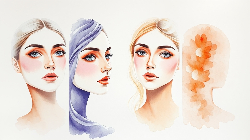 나에게 맞는 스킨케어 (watercolor 스타일)