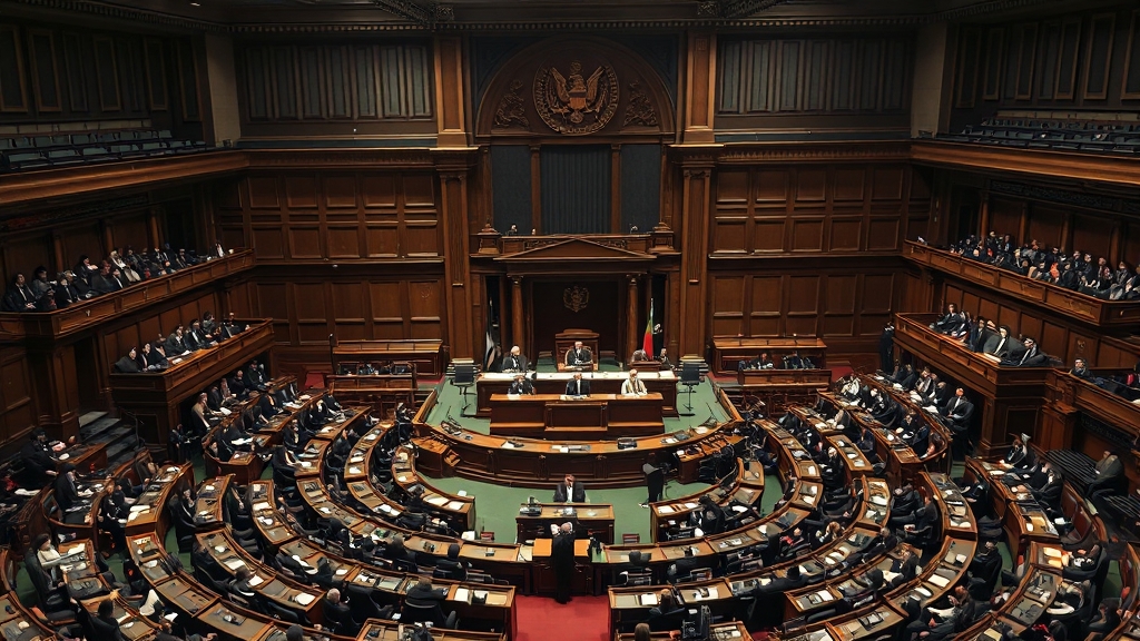 정치 및 사법 주요 이슈 (realistic 스타일)