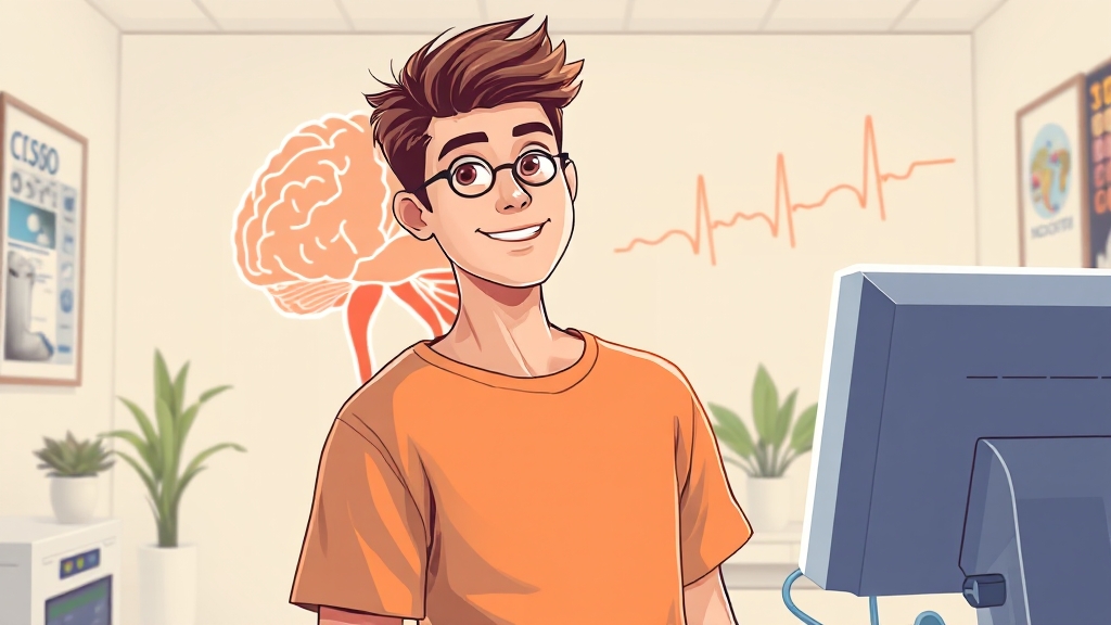 뇌졸중 예방, 생활 습관이 중요! (illustration 스타일)