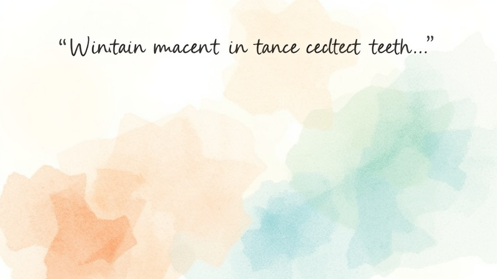 치아보험 가입 전 반드시 알아야 할 것들 (watercolor 스타일)