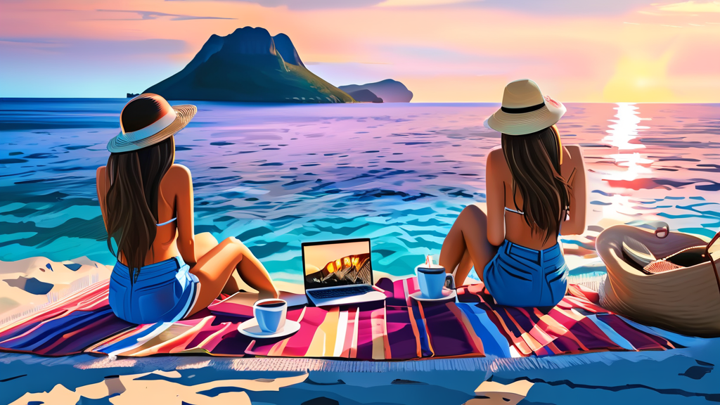 워케이션 지원금 신청 자격 및 조건 (realistic 스타일)