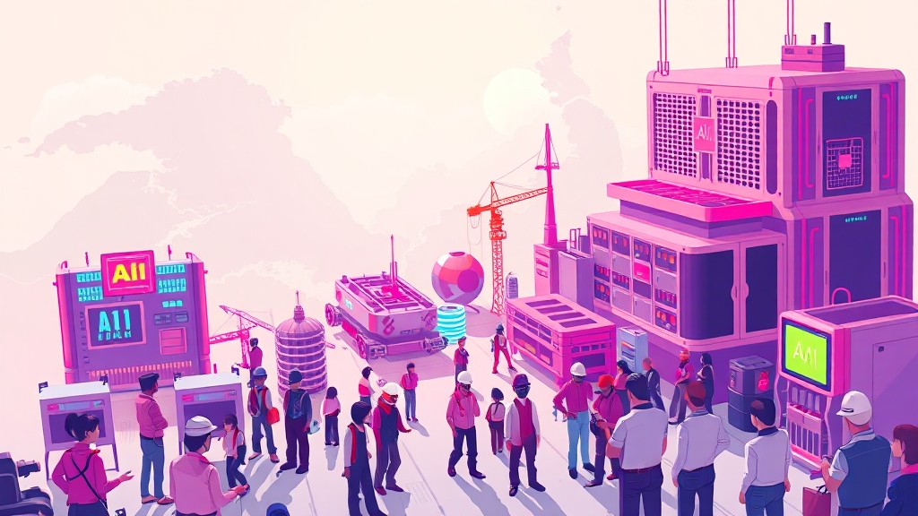 AI 인프라 시장 경쟁 현황 (cartoon 스타일)