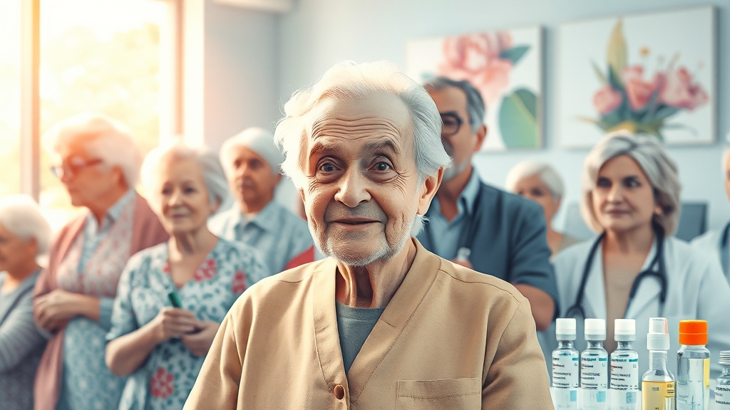코로나 예방접종 전략 (부스터샷) (watercolor 스타일)