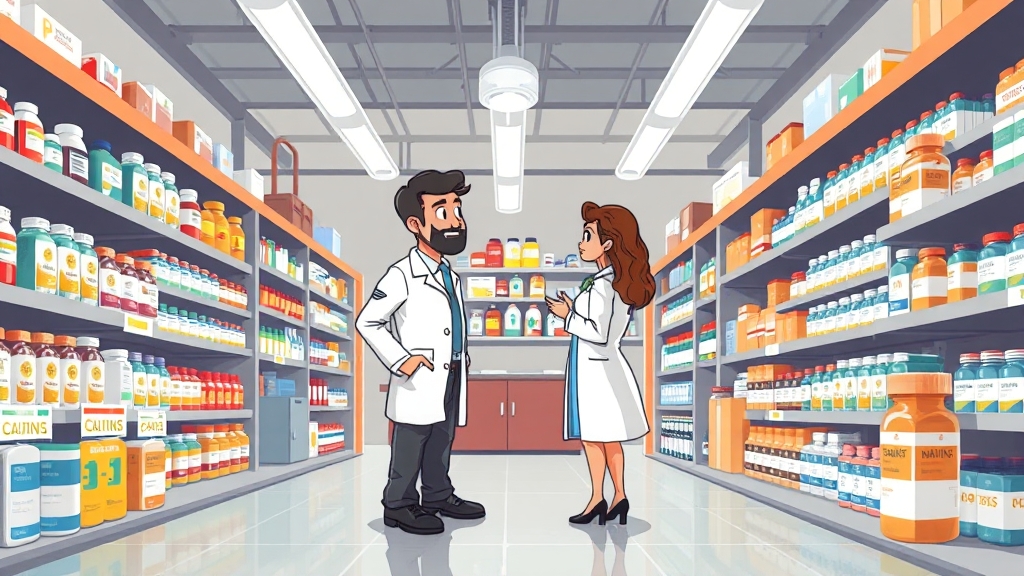 일반 약국과의 차이점 및 논란 (cartoon 스타일)