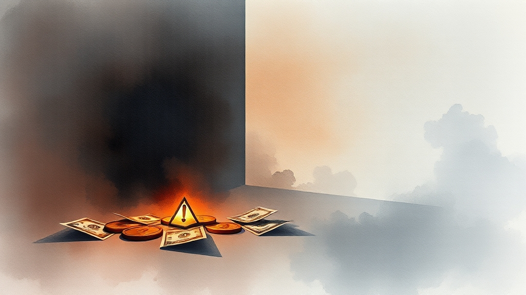 파이코인 사기, 어떤 수법이? (watercolor 스타일)