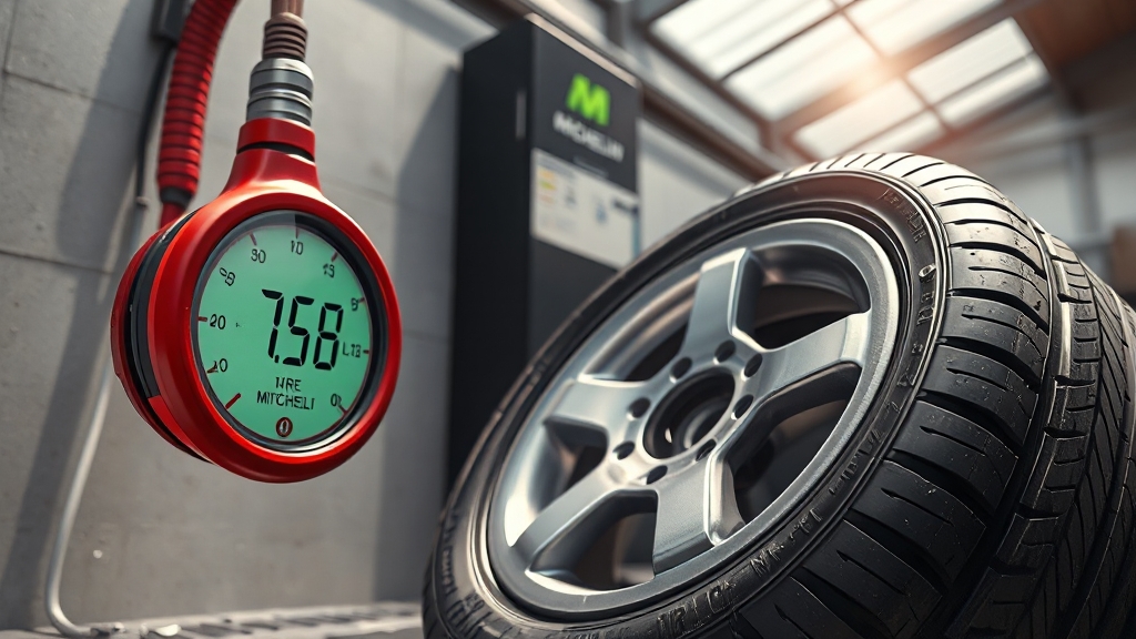 미쉐린 타이어 관리 및 유지보수 (realistic 스타일)