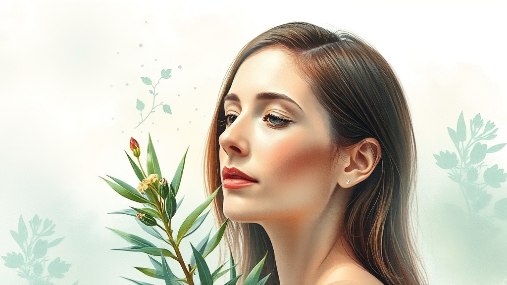 샴푸 주요 성분 & 효능 (watercolor 스타일)