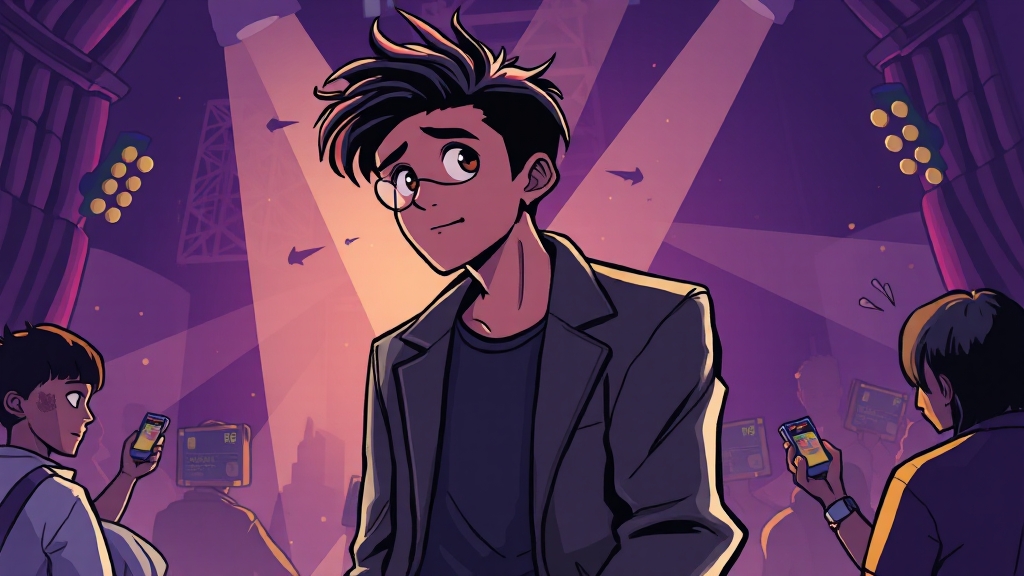 SNS 후원 시스템의 문제점 (cartoon 스타일)