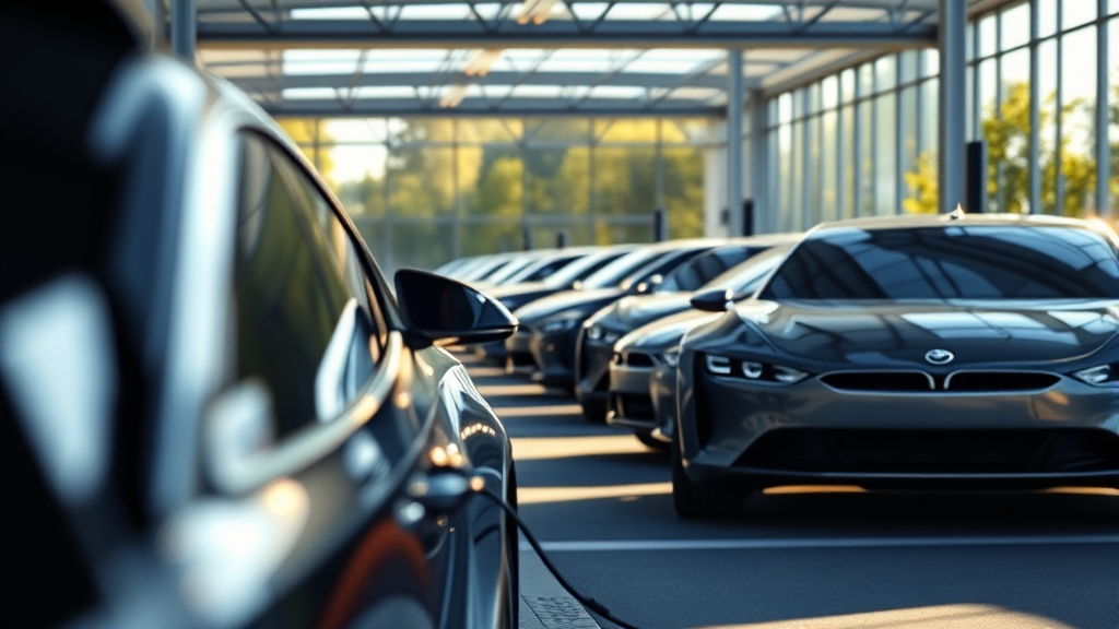 내연기관차에서 전기차로 전환 전략 (realistic 스타일)