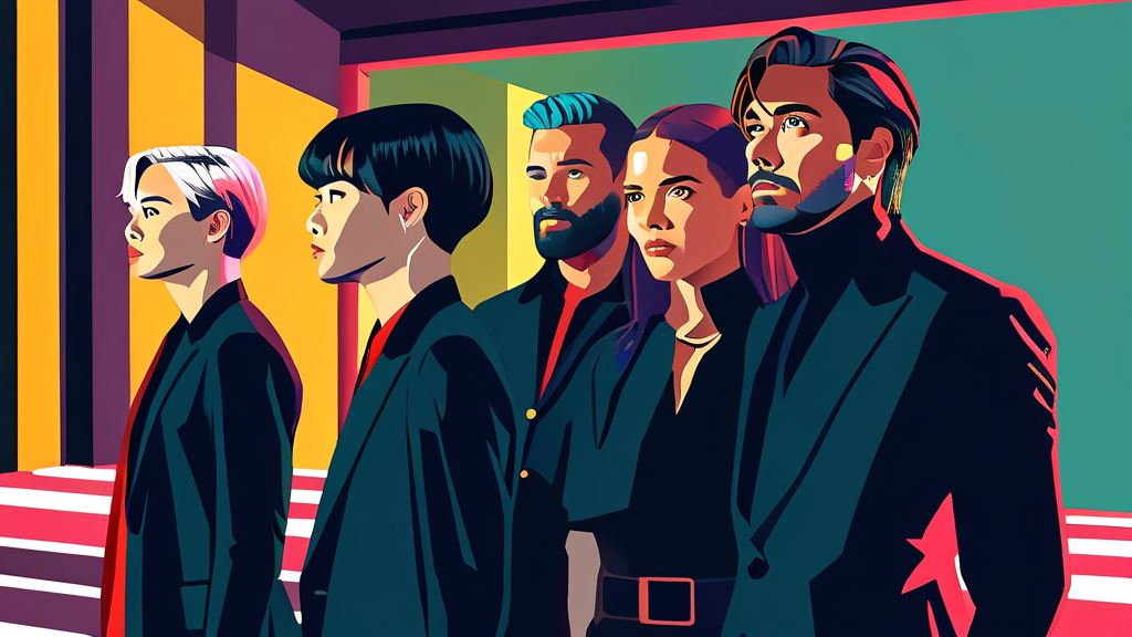 장르를 넘나드는 영화의 다채로운 세계 (illustration 스타일)