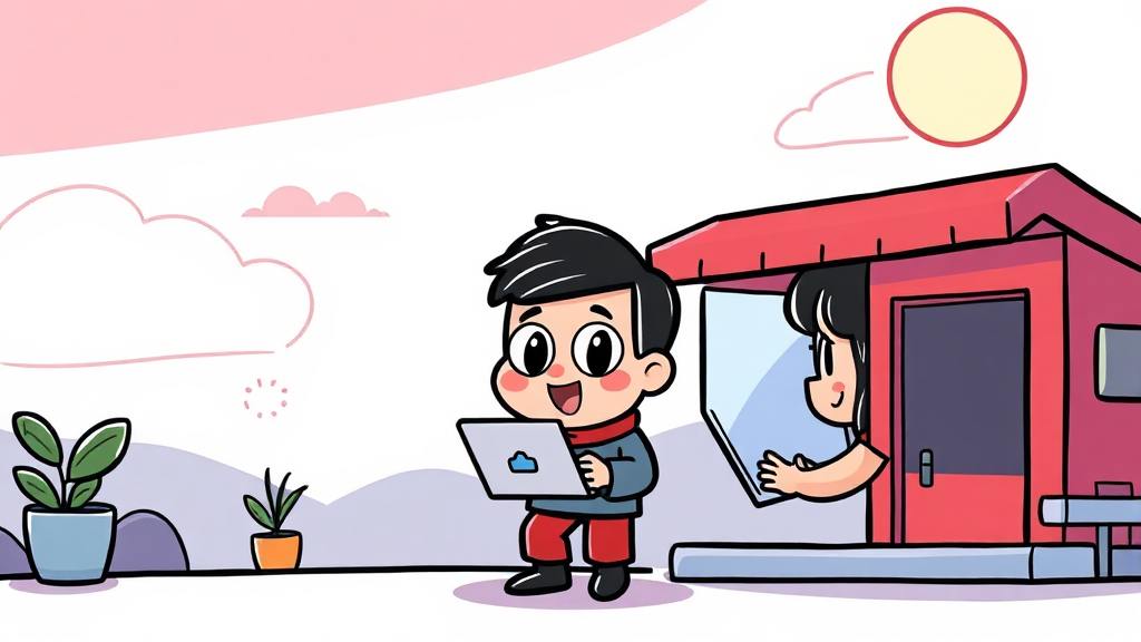 고객이 주의해야 할 점은? (cartoon 스타일)