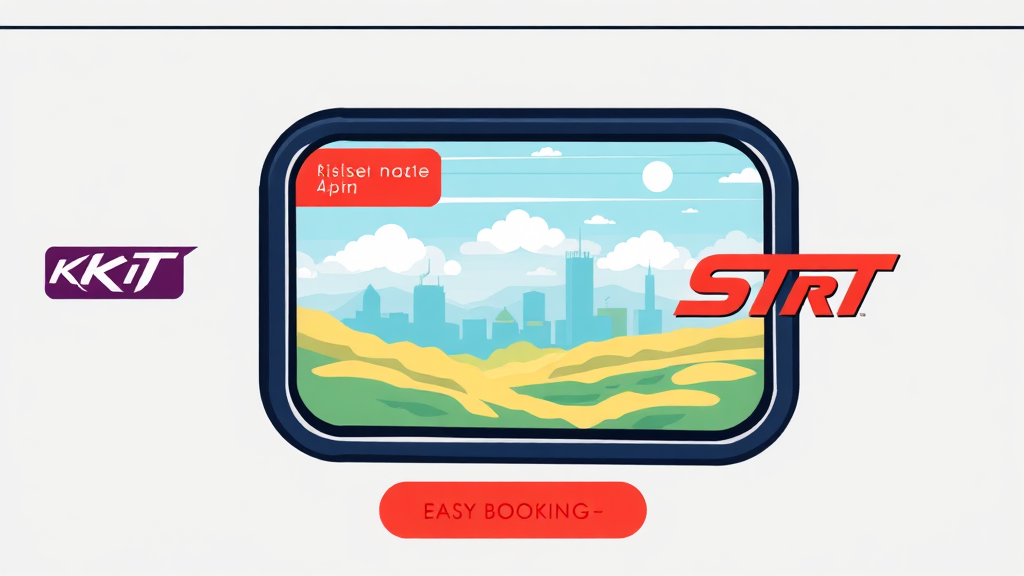 KTX & SRT 예매 방법 (illustration 스타일)