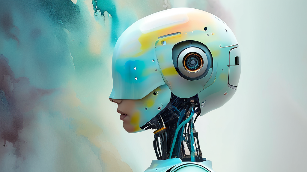 파킨슨병 초기 운동 증상: 뻣뻣함과 느려짐 (watercolor 스타일)