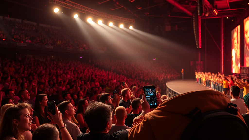 콘서트 관람 전 필수 확인 사항 (realistic 스타일)