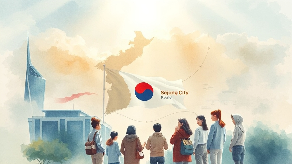 행정수도 이전 관련 정책 리스크 (watercolor 스타일)