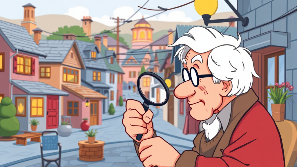 실버타운 입주 전 체크리스트 (cartoon 스타일)