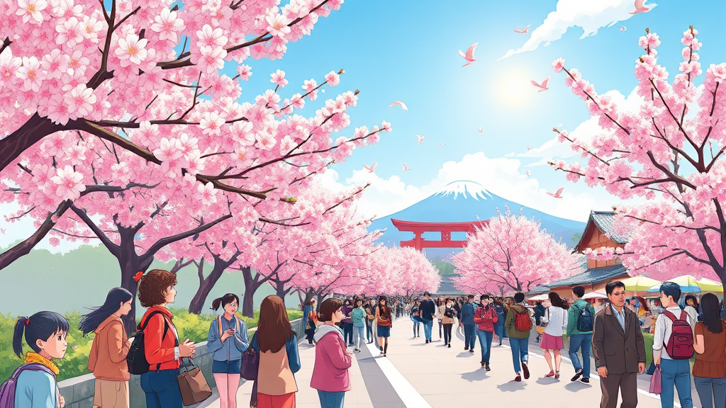 봄꽃 만개! 전국 벚꽃 & 봄꽃 축제 미리보기 (cartoon 스타일)