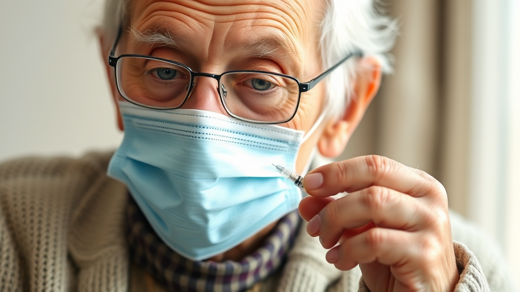 폐렴구균 예방접종 대상 및 접종 횟수 확인하기 (realistic 스타일)