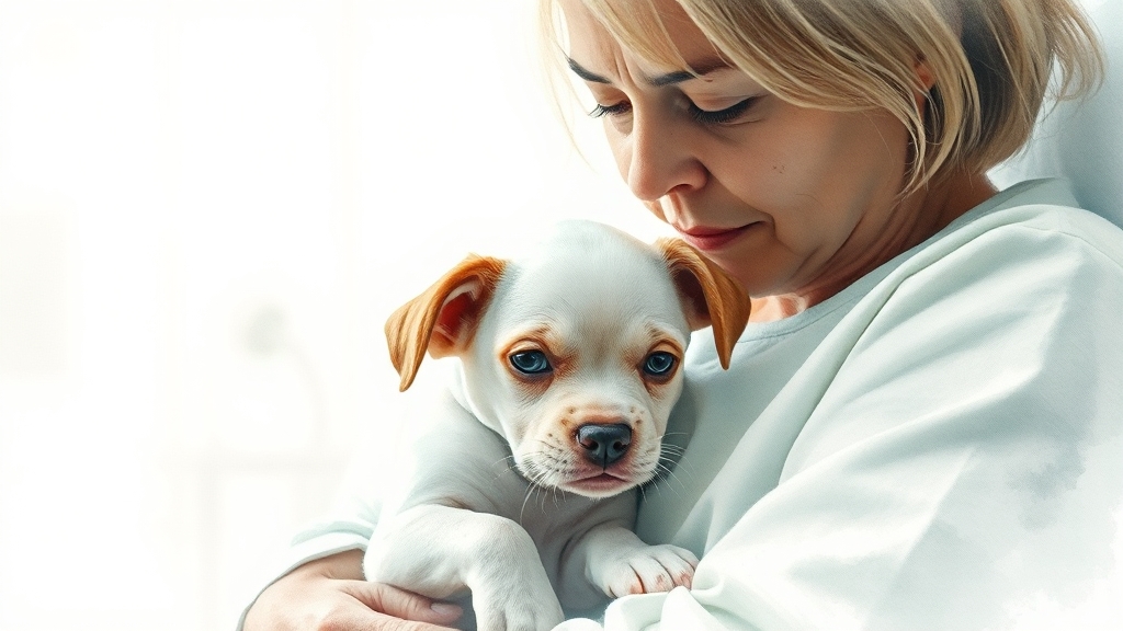 병원 방문이 필요한 경우 (watercolor 스타일)