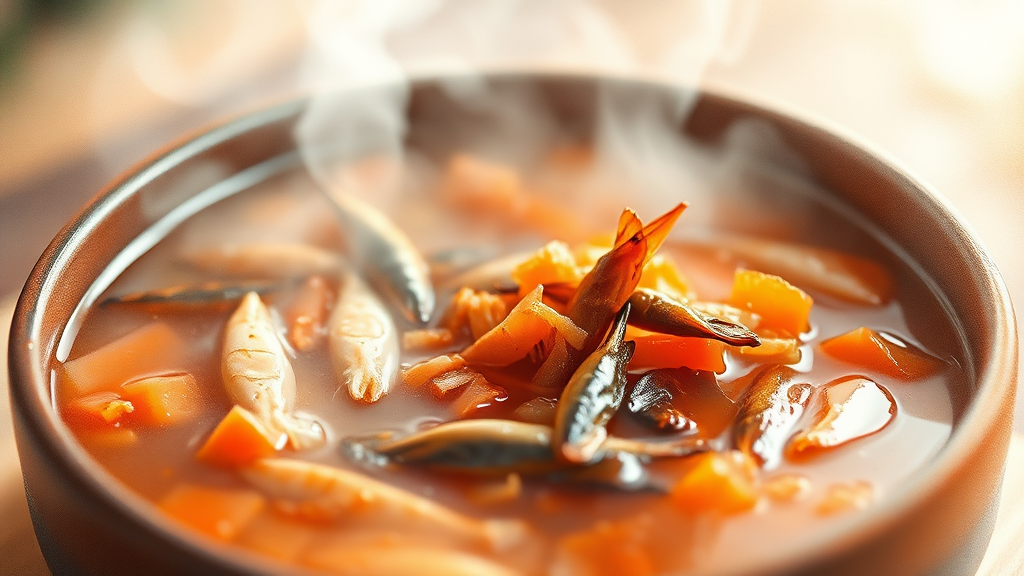 김장 육수 & 찹쌀풀 만들기 (watercolor 스타일)