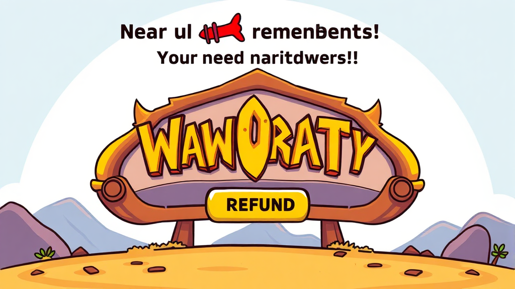 와우 멤버십 환불 조건 및 절차 (cartoon 스타일)