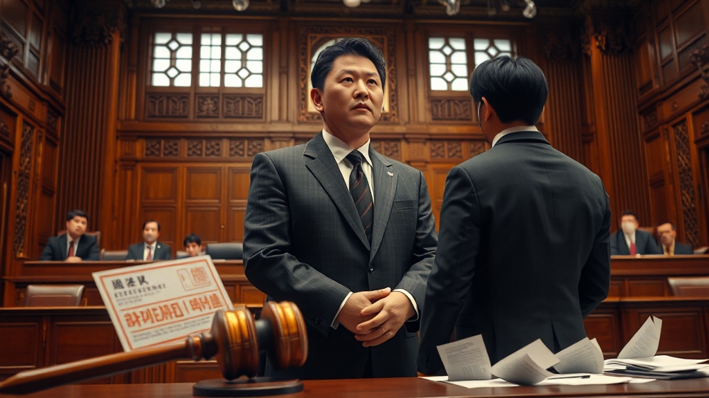 파기환송 vs 파기자판 차이점 (realistic 스타일)