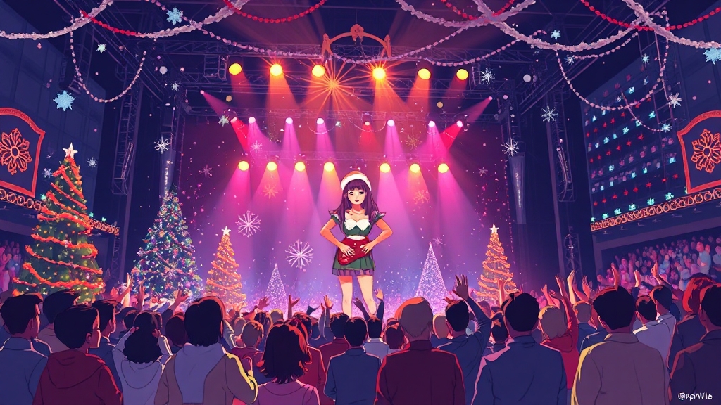 TRACK 공연: 특별한 크리스마스 추억 만들기 (illustration 스타일)