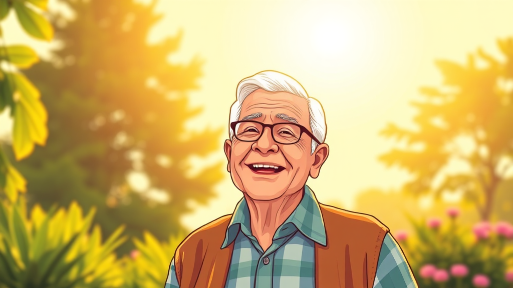 기초연금 제도 개선 및 향후 전망 (illustration 스타일)