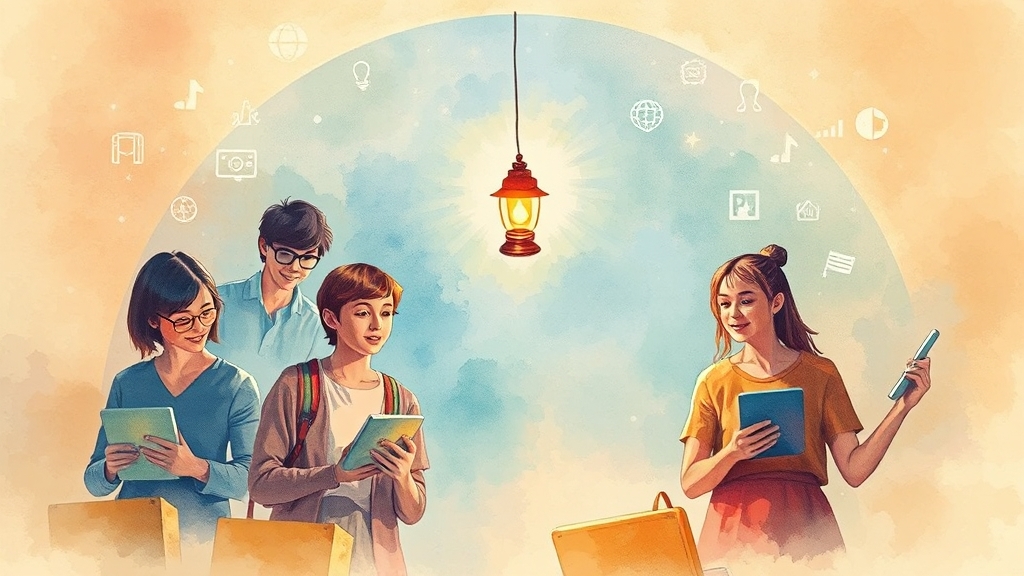 내일배움카드, 왜 필요할까요? (watercolor 스타일)