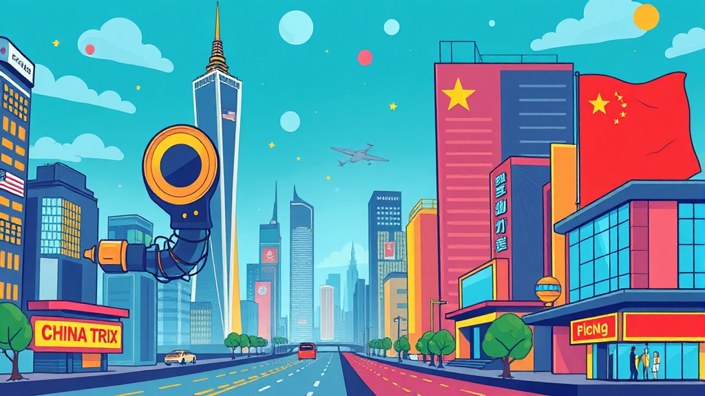 AI 기술 경쟁: 국가별 전략 (cartoon 스타일)