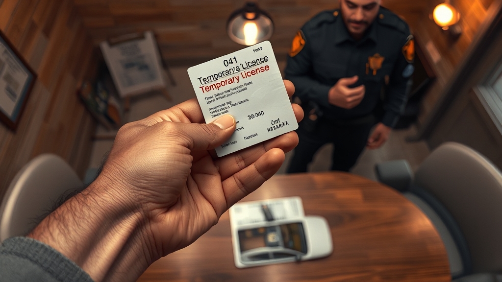 면허증 분실 시 대처법 (realistic 스타일)