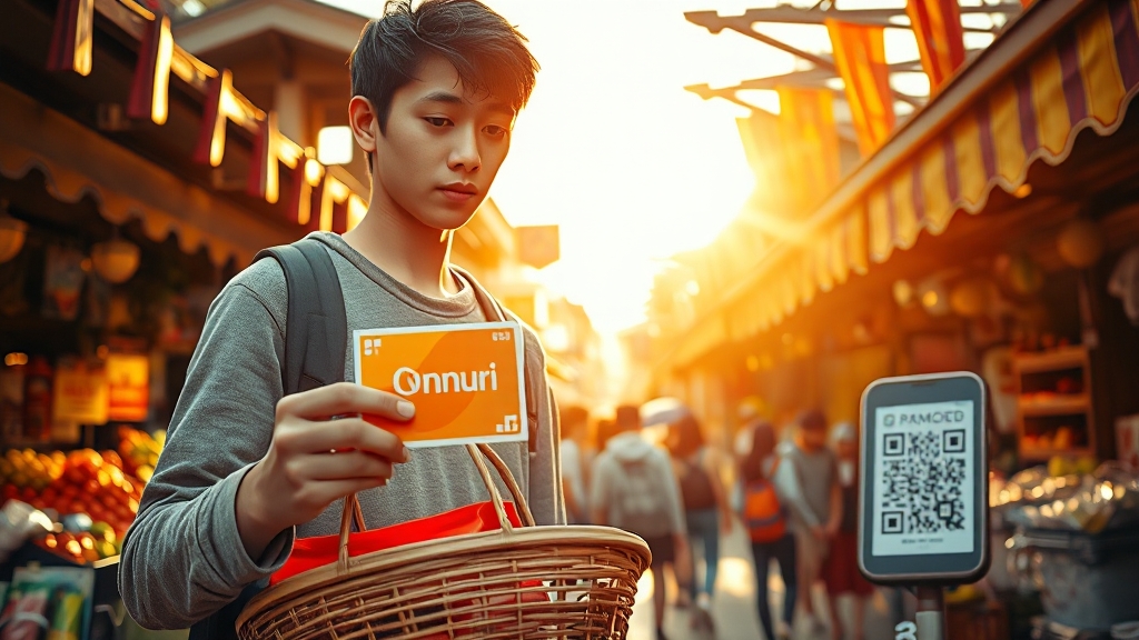 디지털 온누리상품권 사용처 (realistic 스타일)