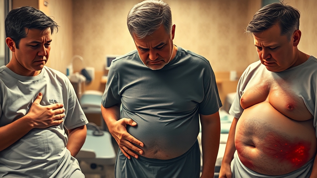 체함과 급체 차이점 (realistic 스타일)