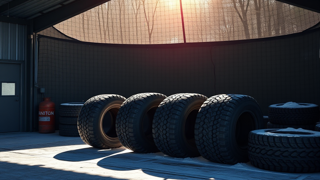 윈터 타이어 보관, 어떻게 해야 할까? (realistic 스타일)
