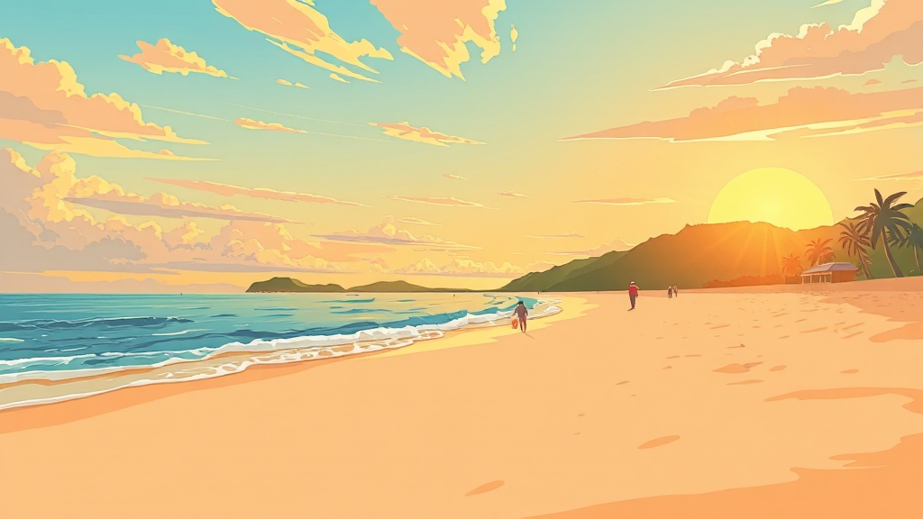 마카오의 숨겨진 자연 (cartoon 스타일)