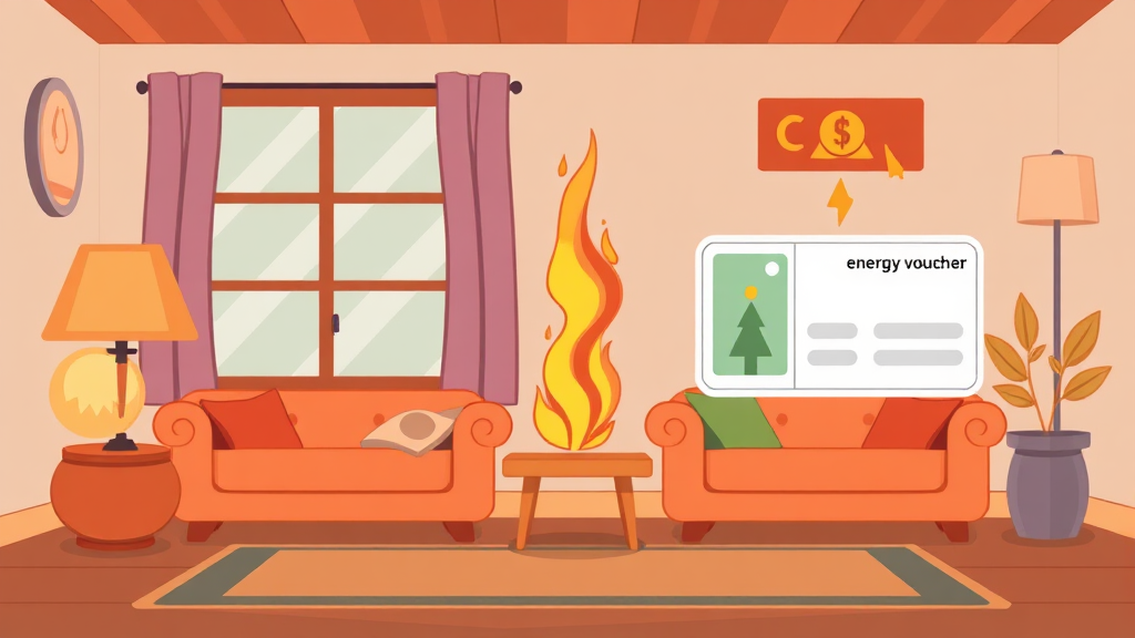 에너지바우처 vs 지원금, 뭐가 다를까? (cartoon 스타일)