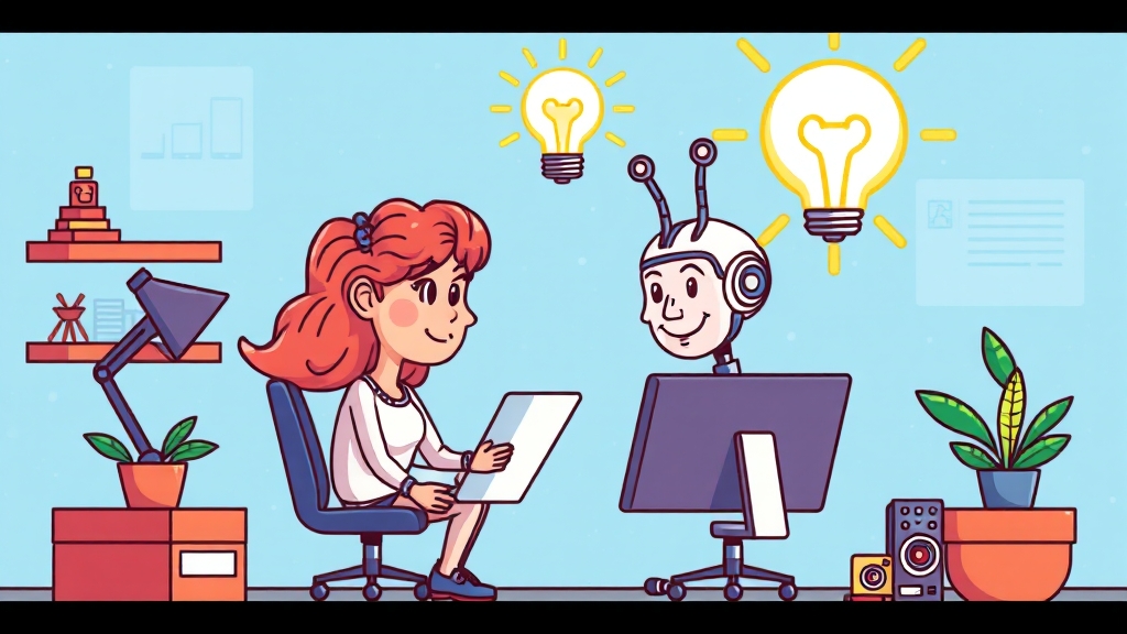 결론: 제미나이로 워크스페이스 잠재력 극대화 (cartoon 스타일)