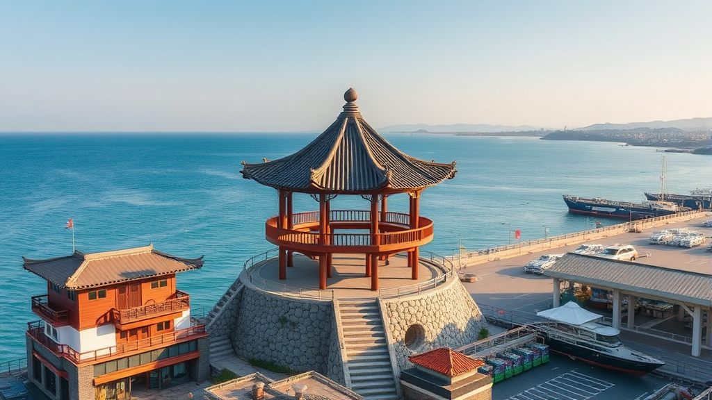 호텔 주변 관광 명소 (realistic 스타일)